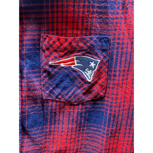 NFL Juniors Girl's New England Patriots Long Sleeve Button Up Size Medium (7-9) - Picture 2 of 5